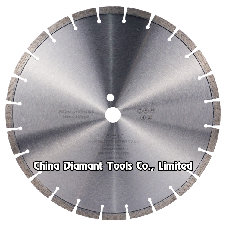 14 inches 350mm laser welded matrix diamond saw blade for granite cutting