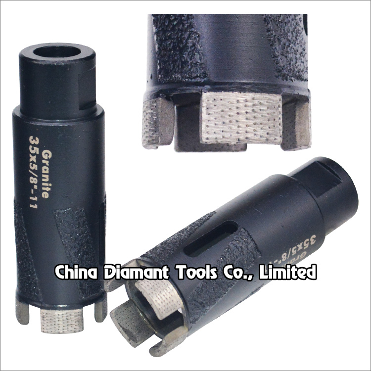 1-3/8 inches 35mm diamond drill bit with matrix segments for granite