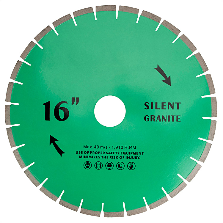 16 inches 400mm silent diamond saw blade for granite slab edge cutting