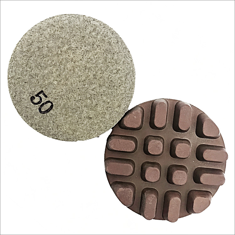 3 inches 80mm hybrid copper bond diamond floor polishing pads for concrete terrazzo stone