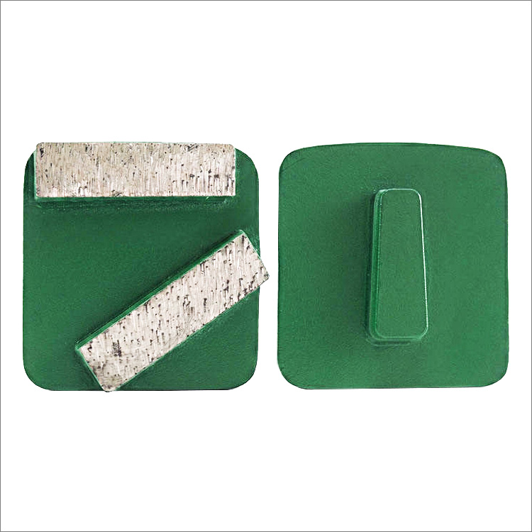 Diamond concrete grinding shoes for Scanmaskin floor grinder - double bar shape segments