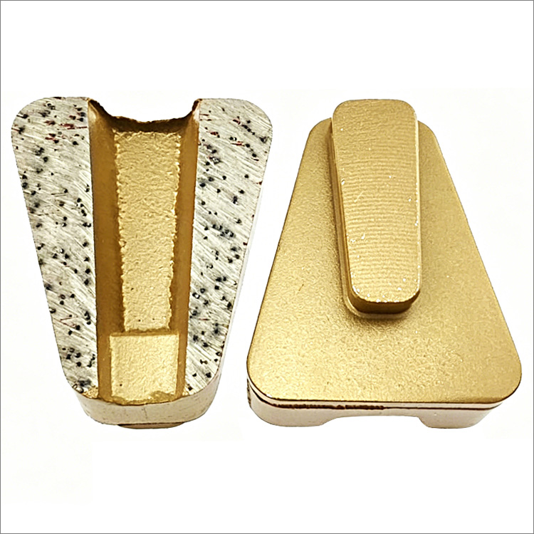 Diamond concrete grinding shoes for Scanmaskin floor grinder - boat shape segment