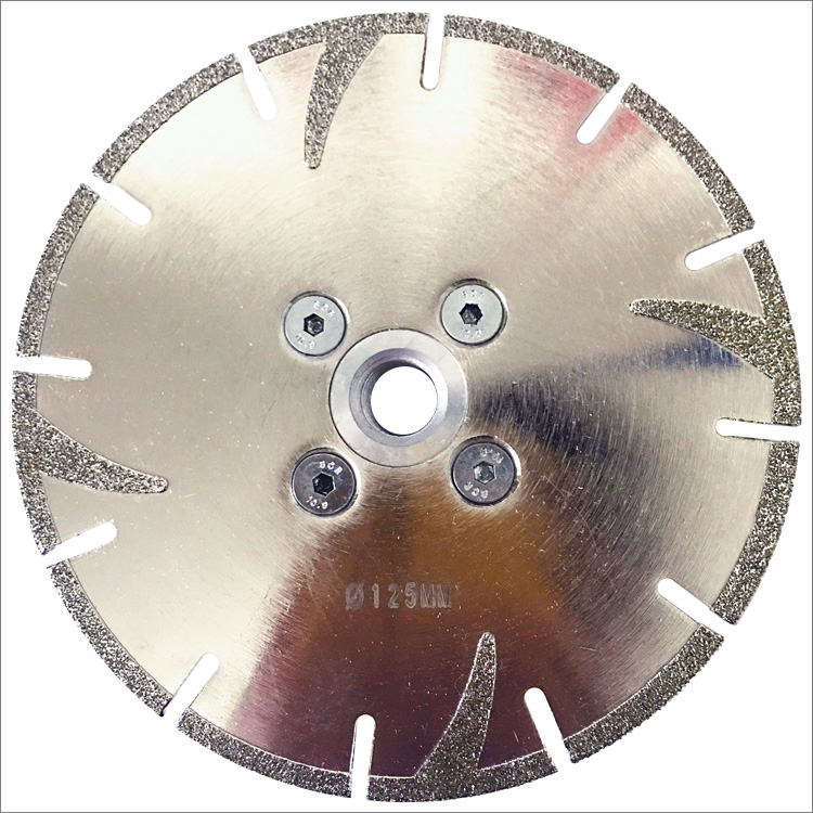 5 inches 125mm electroplated diamond saw blade cutting disc with M14 flange