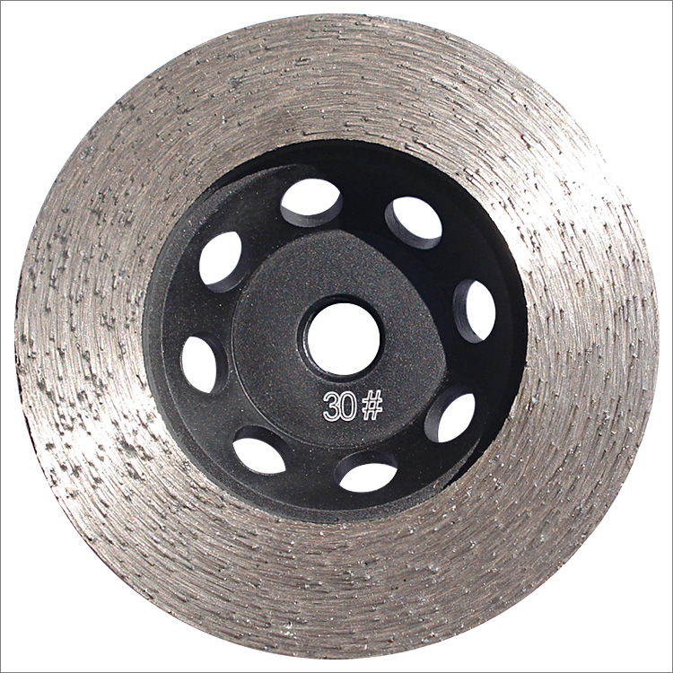 4 inches 100mm continuous rim diamond grinding cup wheel grit 30 for granite