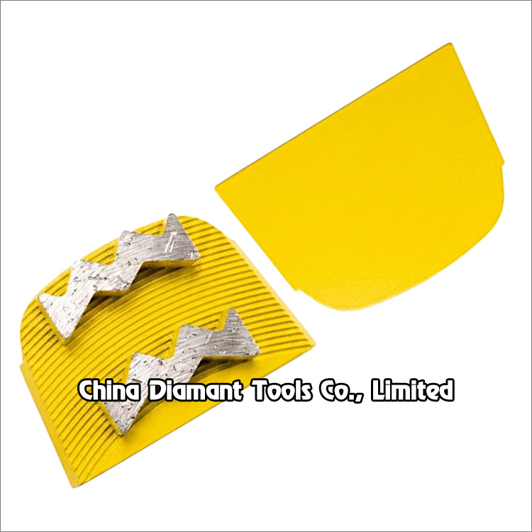 Diamond grinding shoes concrete grinding pads for Lavina floor grinders - mountain shape segments