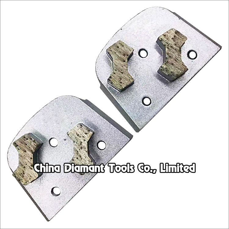 Diamond shoe concrete grinding pad for Lavina floor grinders - dumbbell shape segments