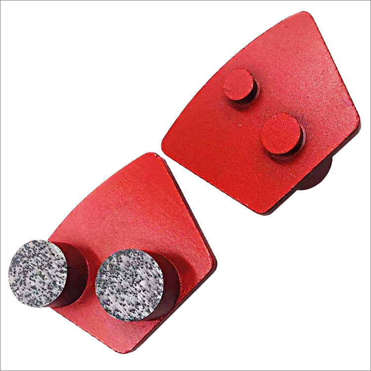 Diamond grinding shoe for STI floor grinders - cylindrical segments