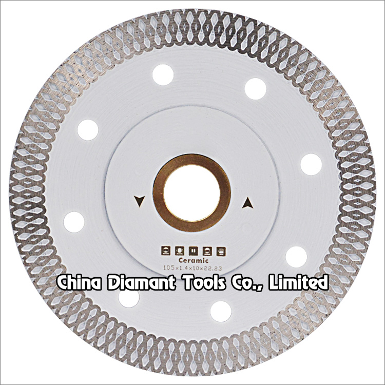 4 inches 105mm continuous fish scale rim diamond saw blade for ceramic porcelain cutting
