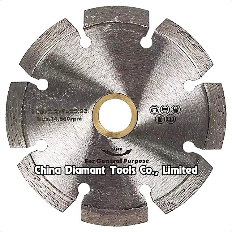 4 inches 105mm laser welded diamond saw blade for general cutting