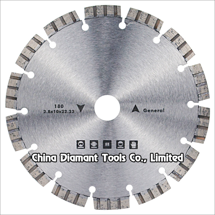 7 inches 180mm laser welded diamond saw blade for general cutting