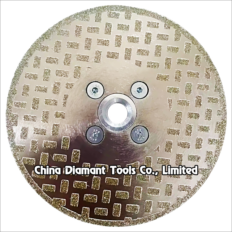 5 inches 125mm electroplated diamond saw blade cutting grinding disc with M14 flange
