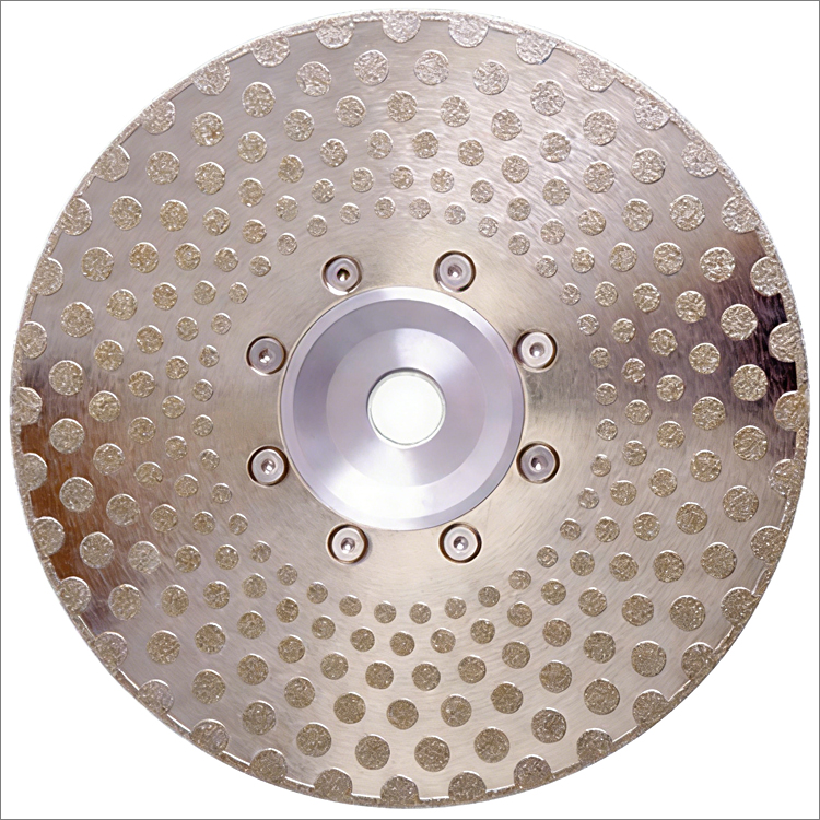 Double sides electroplated diamond cutting grinding disc for marble ceramic soft stone granite
