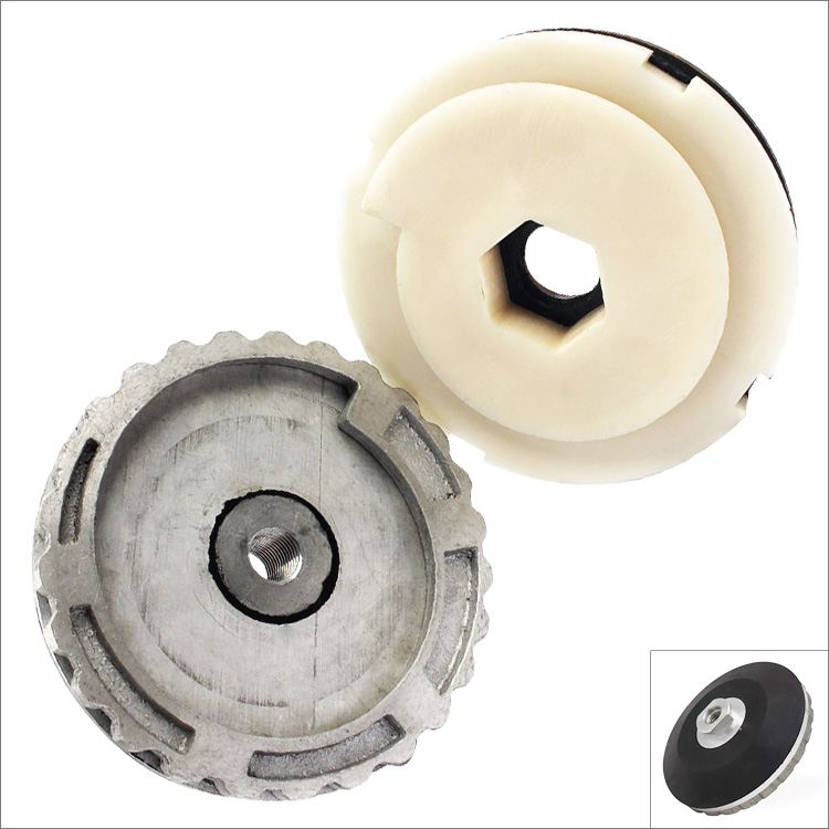 Aluminum snail lock holder for pad's backer