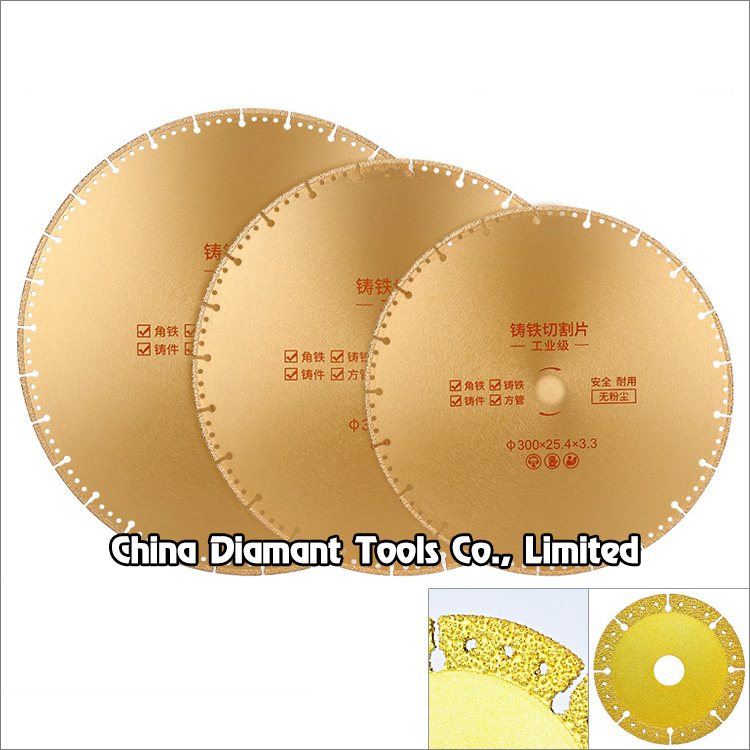 Vacuum brazed diamond saw blades